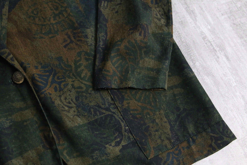 green base poly rayon easy tailored jacket
