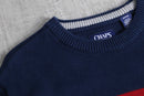 “CHAPS” stars and stripes cotton knit sweater