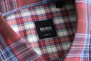 “BOSS HUGO BOSS” check dress shirt