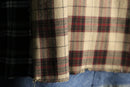"Re:make" patchwork check shirt hoodie