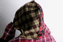 "Re:make" patchwork check shirt hoodie
