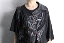 "Re:make" leather docking skull graphic Tee