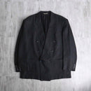 black color double breasted tailored jacket