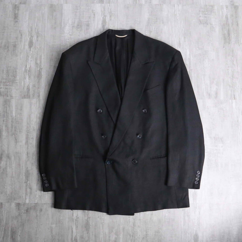 black color double breasted tailored jacket