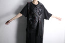 "Re:make" leather docking skull graphic Tee