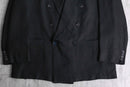 black color double breasted tailored jacket