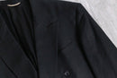 black color double breasted tailored jacket