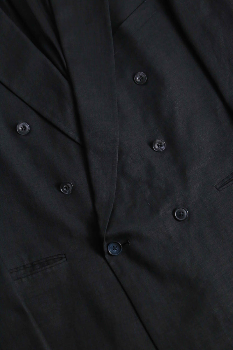 black color double breasted tailored jacket