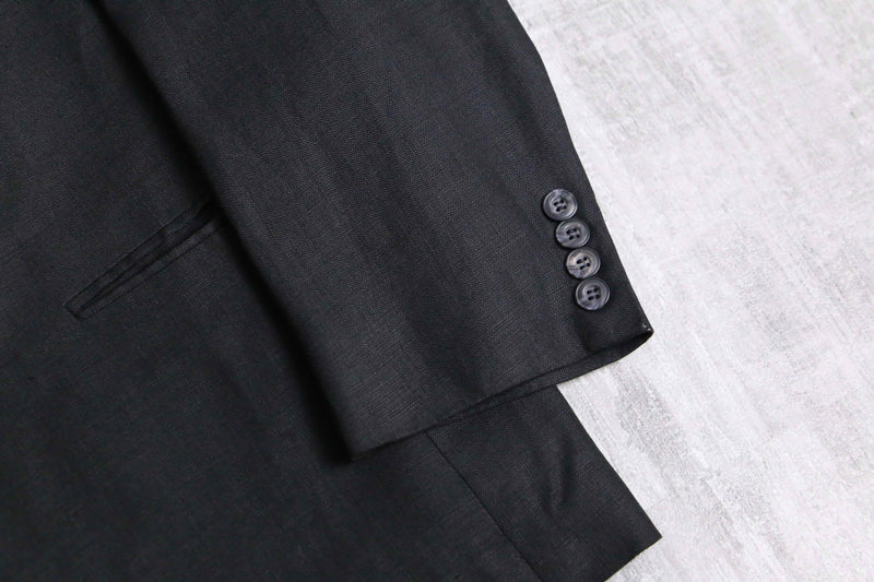 black color double breasted tailored jacket