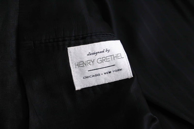 black color double breasted tailored jacket