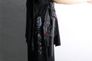 "Re:make" leather docking skull graphic Tee