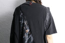 "Re:make" leather docking skull graphic Tee