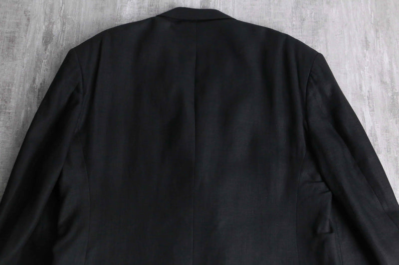 black color double breasted tailored jacket