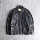 black leather sports jacket