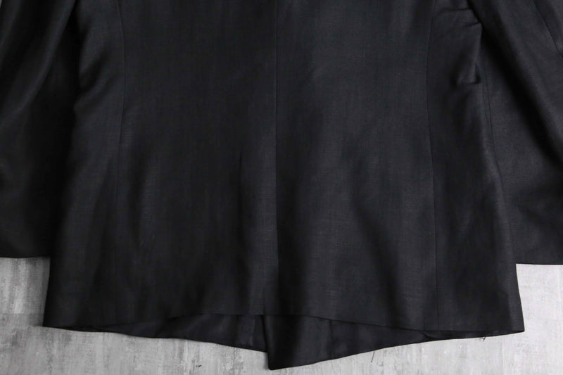 black color double breasted tailored jacket