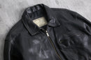 black leather sports jacket