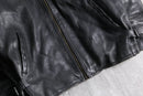 black leather sports jacket