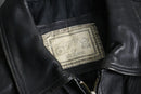 black leather sports jacket
