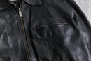 black leather sports jacket