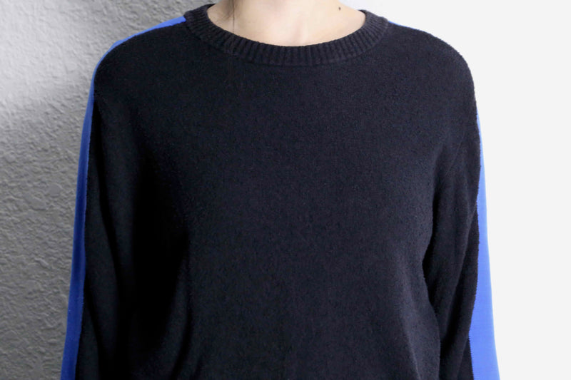 "DIESEL" cotton × nylon thin design knit
