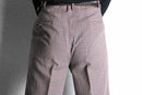 70's tattersall check poly flare pants