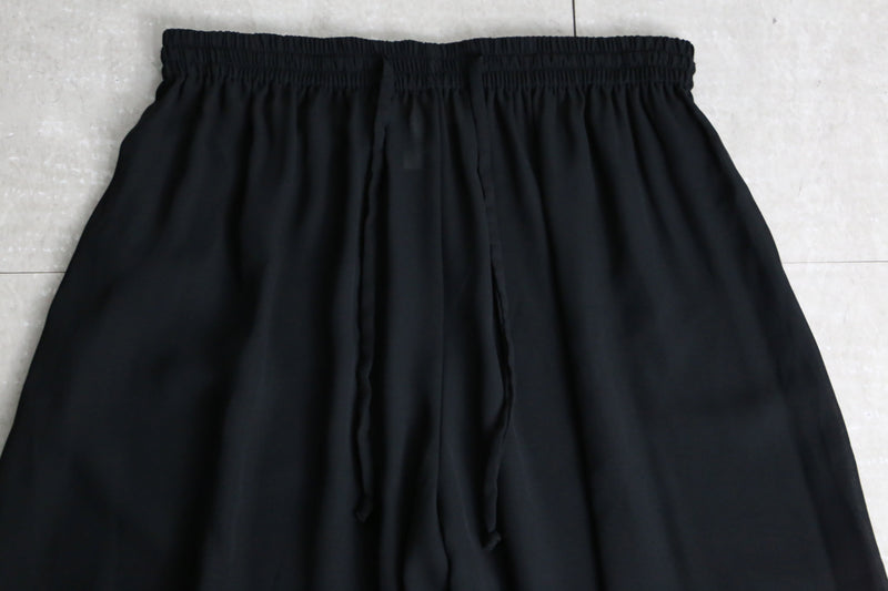 black super wide easy pants