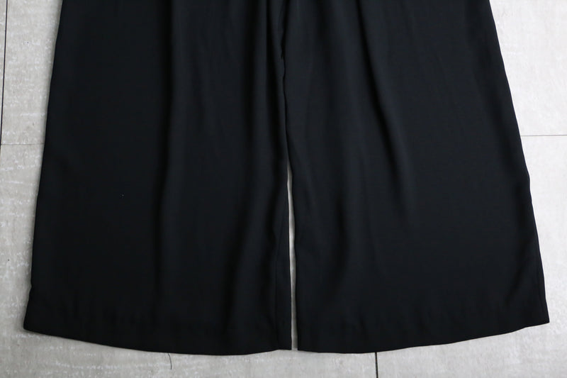 black super wide easy pants