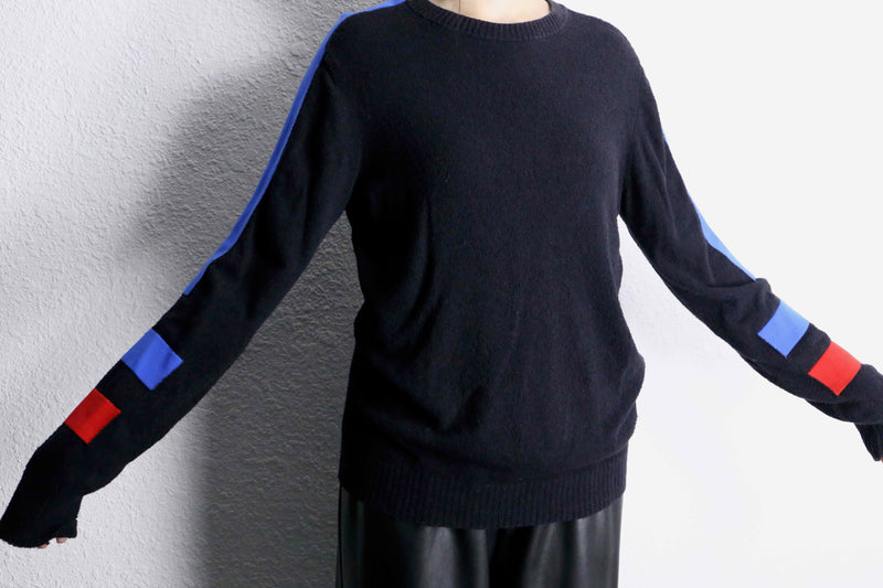 "DIESEL" cotton × nylon thin design knit