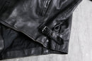 black leather sports jacket