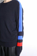 "DIESEL" cotton × nylon thin design knit