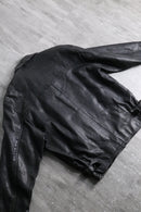 black leather sports jacket