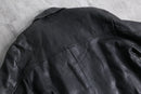 black leather sports jacket