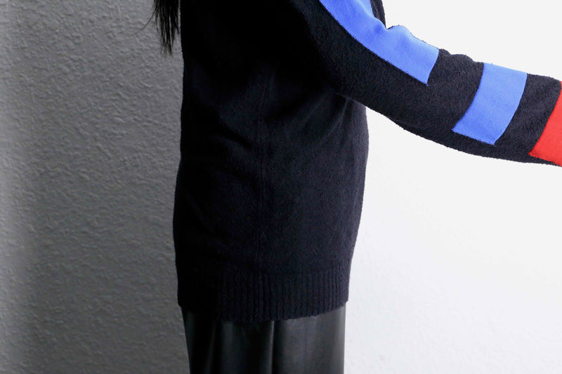 "DIESEL" cotton × nylon thin design knit