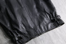 black leather sports jacket