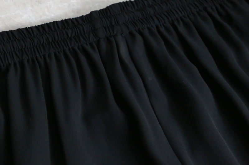 black super wide easy pants