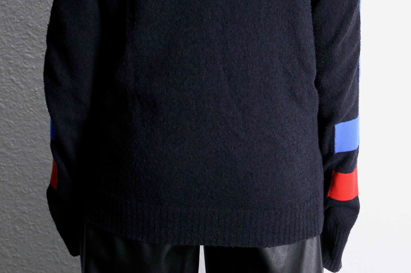 "DIESEL" cotton × nylon thin design knit