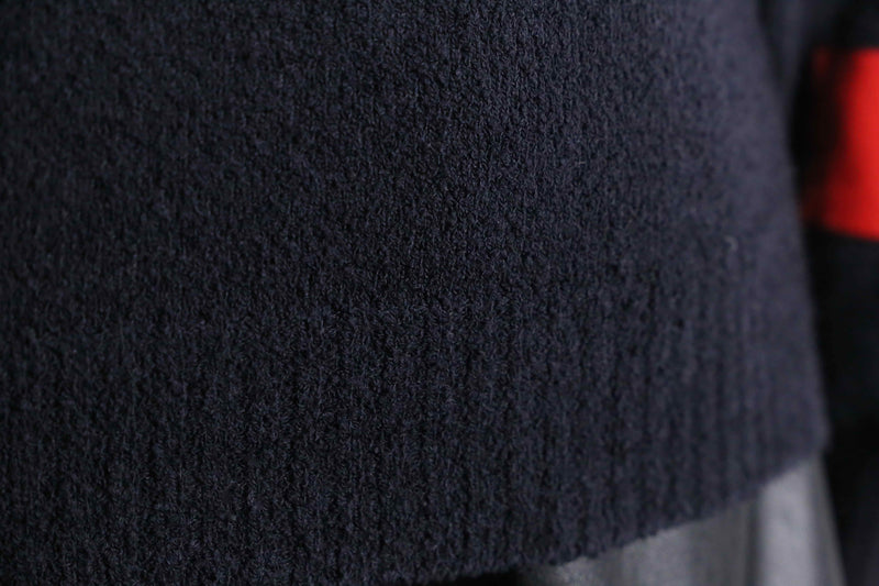 "DIESEL" cotton × nylon thin design knit