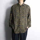 total paisley pattern rayon shirt