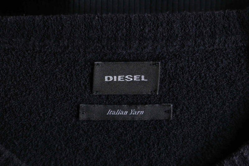 "DIESEL" cotton × nylon thin design knit