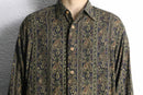 total paisley pattern rayon shirt