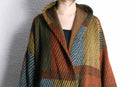 panel switch pattern design knit coat