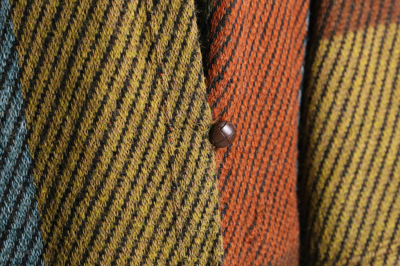 panel switch pattern design knit coat