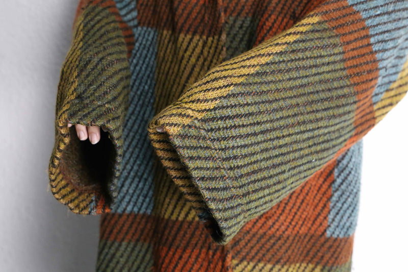 panel switch pattern design knit coat