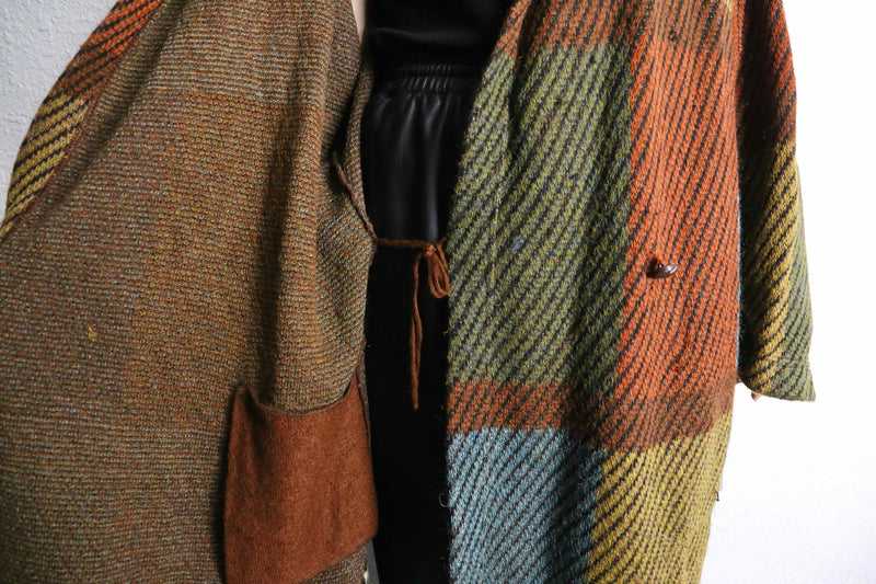 panel switch pattern design knit coat