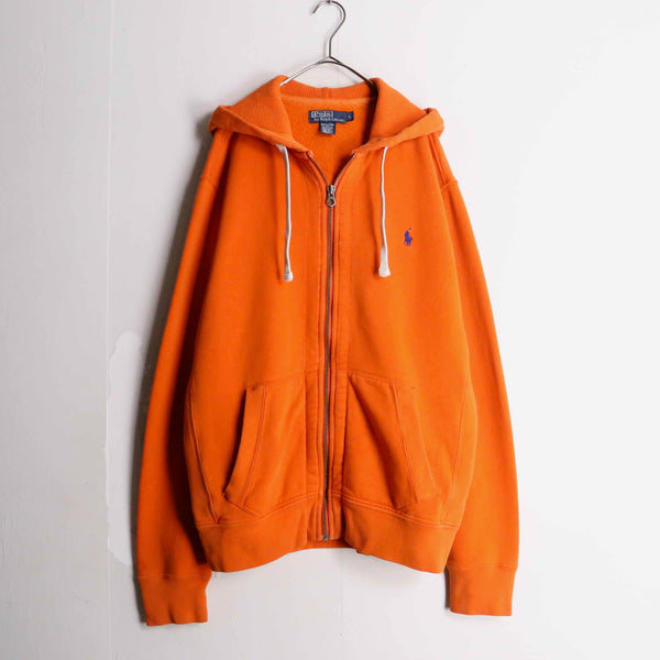 "Polo by Ralph Lauren" vivid orange zip hoodie