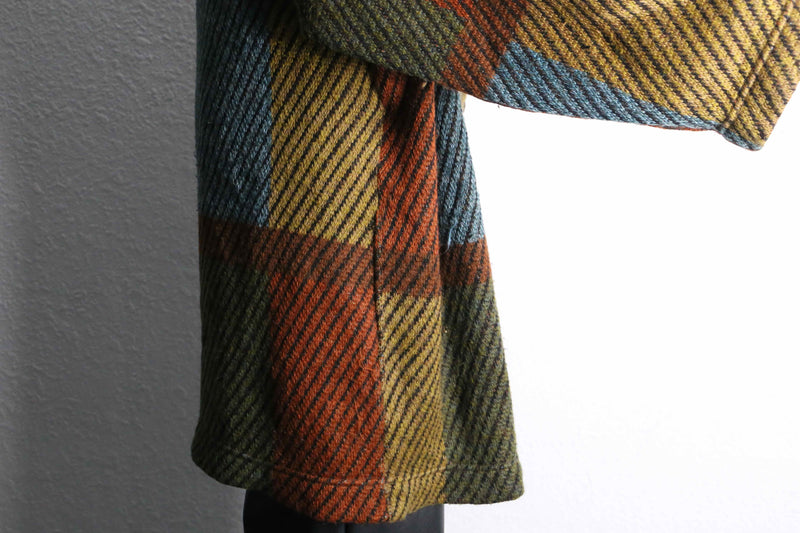 panel switch pattern design knit coat