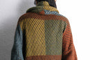 panel switch pattern design knit coat