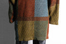 panel switch pattern design knit coat