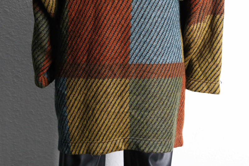 panel switch pattern design knit coat