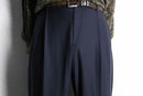 "Brooks Brother's" dark navy wide tapered trousers